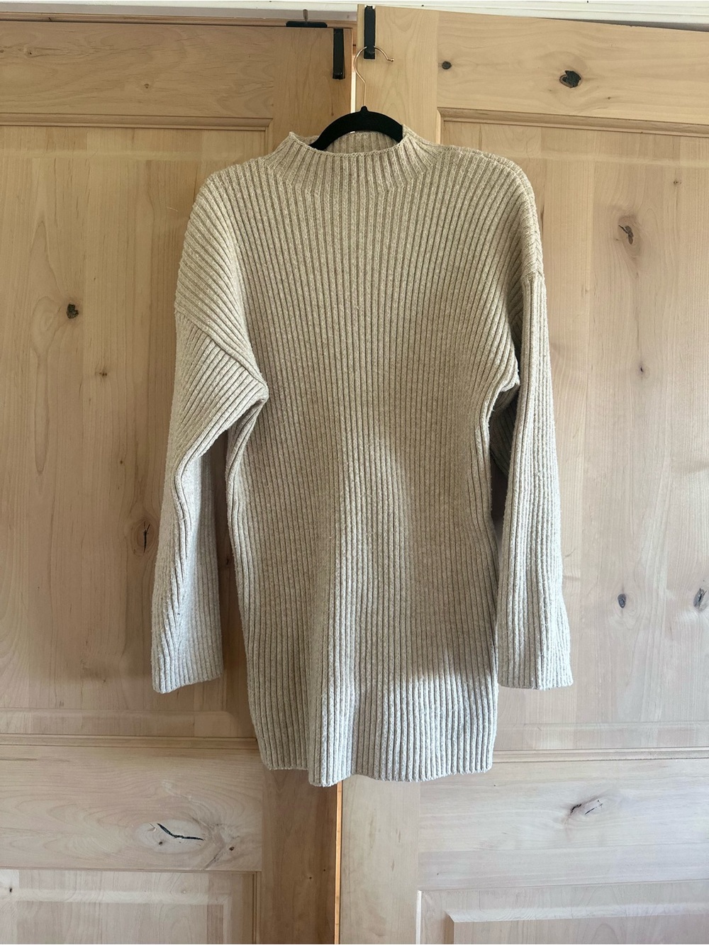 Steve Madden Kallie Funnel Neck Ribbed Mini Sweater Dress
